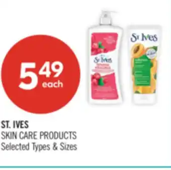 Shoppers Drug Mart ST. IVES SKIN CARE PRODUCTS offer