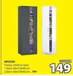 JYSK BROOKE Pantry, white or grey offer
