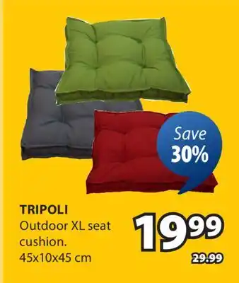 JYSK TRIPOLI Outdoor XL seat cushion offer