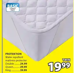 JYSK PROTEKTION Water repellent mattress offer