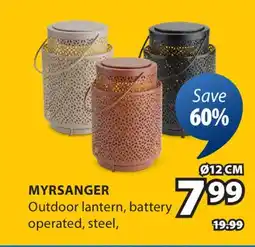 JYSK MYRSANGER Outdoor lantern offer