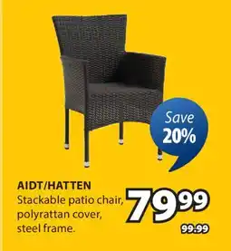 JYSK AIDT / HATTEN Stackable patio chair offer