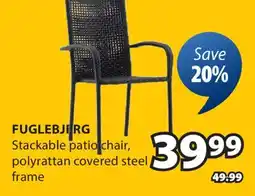 JYSK FUGLEBJERG Stackable patio chair offer