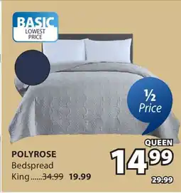 JYSK POLYROSE Bedspread offer