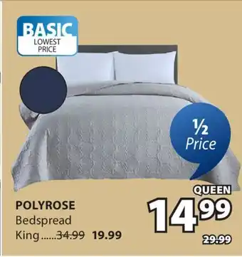 JYSK POLYROSE Bedspread offer