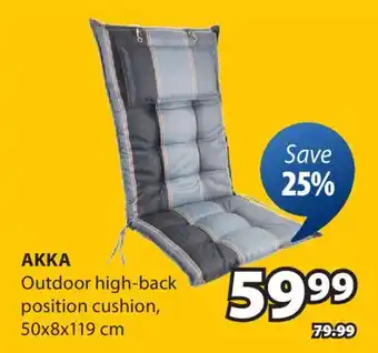 JYSK AKKA Outdoor high-back position cushion offer