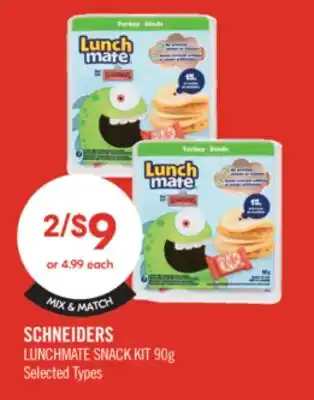 Shoppers Drug Mart SCHNEIDERS LUNCHMATE SNACK KIT offer