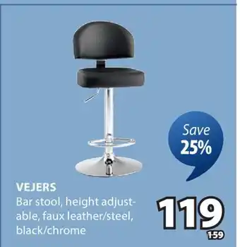 JYSK VEJERS Bar stool offer
