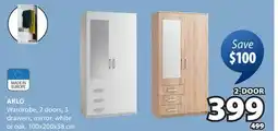 JYSK ARLO Wardrobe offer