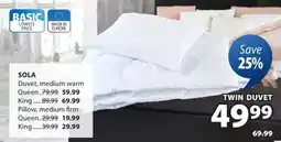 JYSK SOLA Duvet, medium warm offer