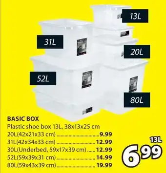 JYSK BASIC BOX Plastic shoe offer