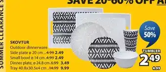 JYSK SKOVTUR Outdoor dinnerware offer