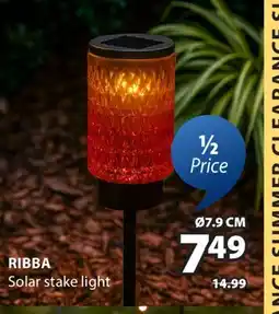 JYSK RIBBA Solar stake light offer