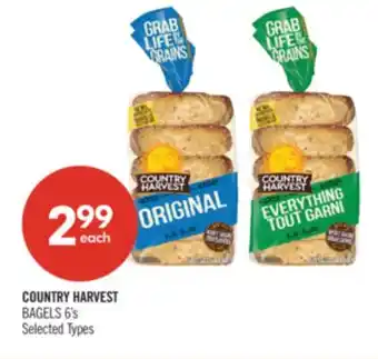 Shoppers Drug Mart COUNTRY HARVEST BAGELS 6's offer