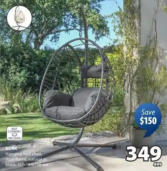 JYSK BORK Hanging nest chair offer