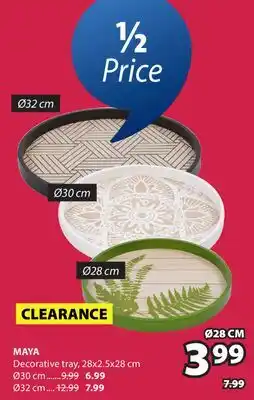 JYSK MAYA Decorative tray offer