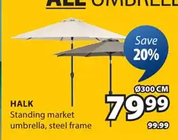 JYSK HALK Standing market umbrella offer
