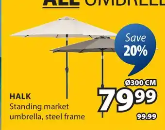 JYSK HALK Standing market umbrella offer