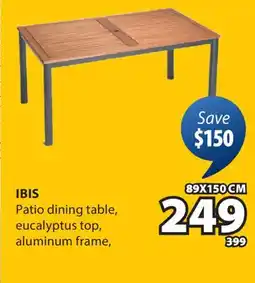 JYSK IBIS Patio dining table offer