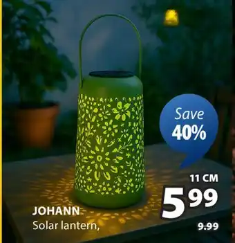 JYSK JOHANN Solar lantern offer