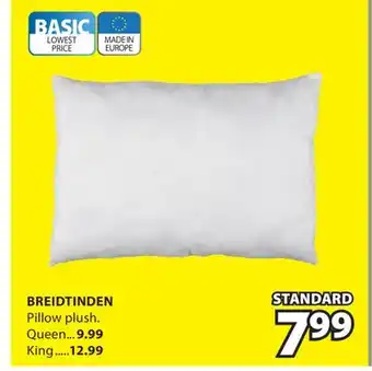 JYSK BREIDTINDEN Pillow plush offer