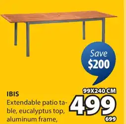 JYSK IBIS Extendable patio table offer