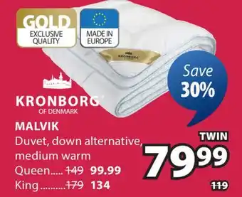 JYSK MALVIK Duvet offer