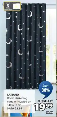 JYSK LATIANO Room darkening curtain offer