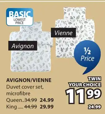 JYSK AVIGNON, VIENNE Duvet cover set, microfibre offer