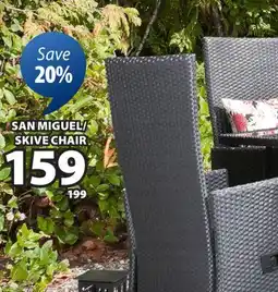 JYSK SKIVE /SAN MIGUEL patio chair offer