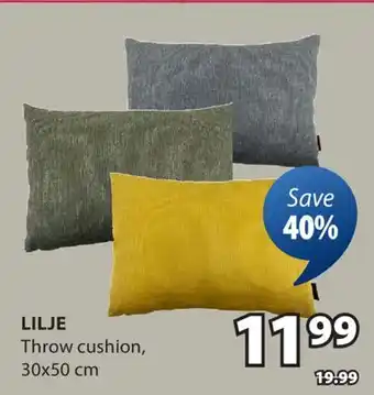 JYSK LILJE Throw cushion offer