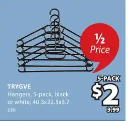 JYSK TRYGVE Hangers offer