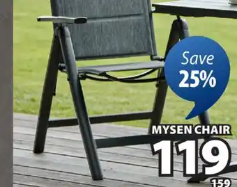 JYSK MYSEN Position patio chair offer