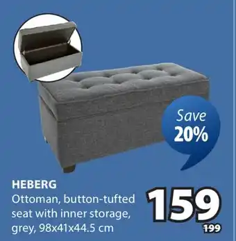 JYSK HEBERG Ottoman offer