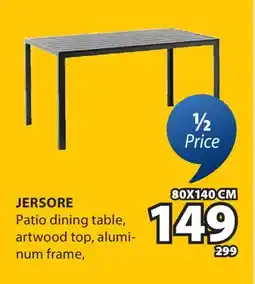 JYSK JERSORE Patio dining table offer
