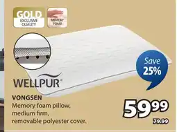 JYSK VONGSEN Memory foam pillow offer