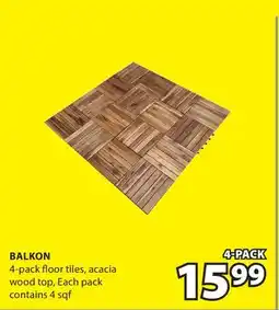 JYSK BALKON 4-pack floor tiles offer