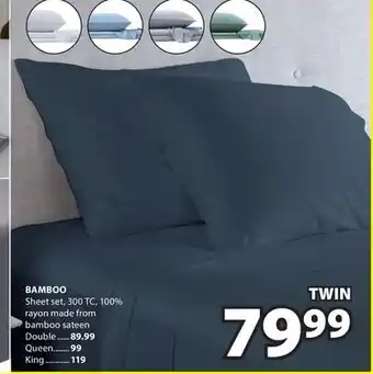 JYSK BAMBOO Sheet Set offer