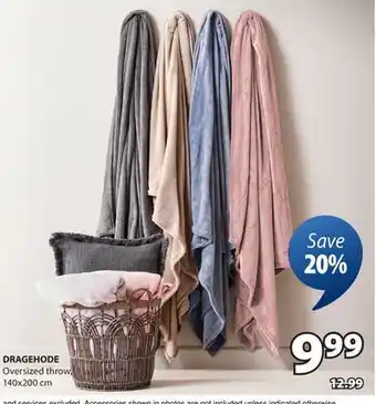 JYSK DRAGEHODE Oversized throw offer