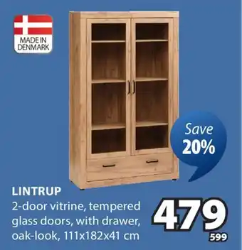 JYSK LINTRUP 2-door vitrine offer