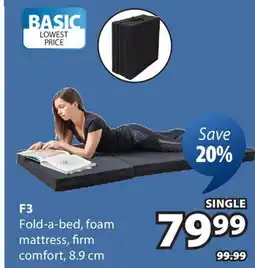 JYSK F3 Fold-a-bed offer