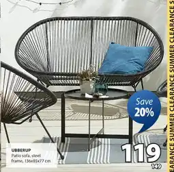 JYSK UBBERUP Patio sofa offer
