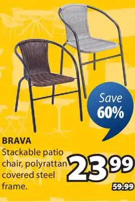 JYSK BRAVA Stackable patio chair offer