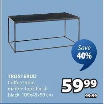 JYSK TROSTERUD Coffee table offer