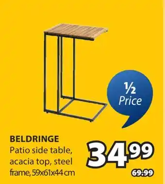 JYSK BELDRINGE Patio side table offer