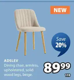 JYSK ADSLEV Dining chair offer
