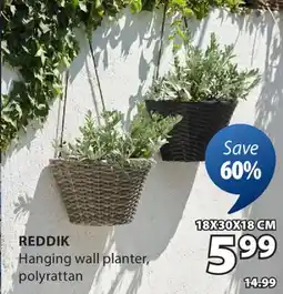 JYSK REDDIK Hanging wall planter offer