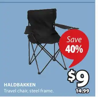 JYSK HALDBAKKEN Travel chair offer