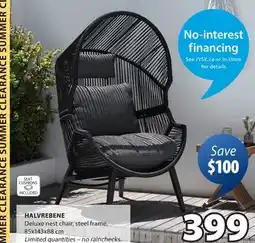 JYSK HALVREBENE Deluxe nest chair offer