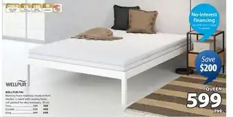 JYSK WELLPUR F90 Memory foam mattress offer